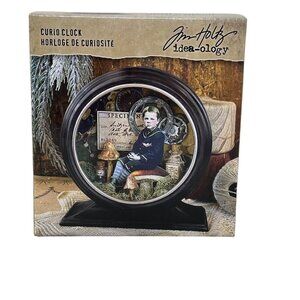 Tim Holtz Idea-Ology Curio Clock th94216 Vintage Inspired Curiosities Display